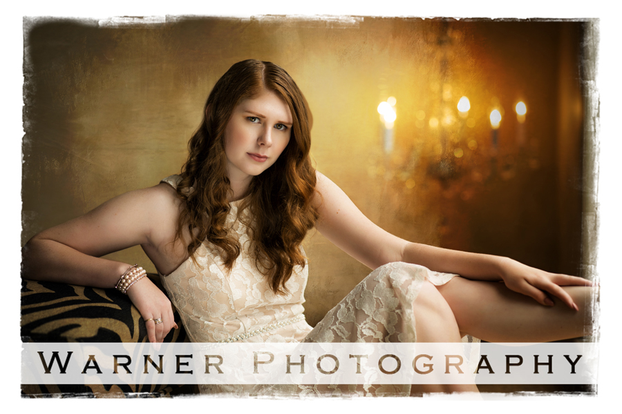 A senior portrait of Ogemaw Heights High School senior Paige at the Warner Photography Studio