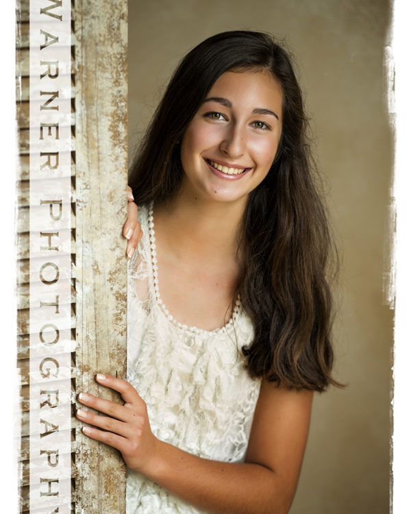 Back to School portrait of Sidney at the Warner Photography Studio