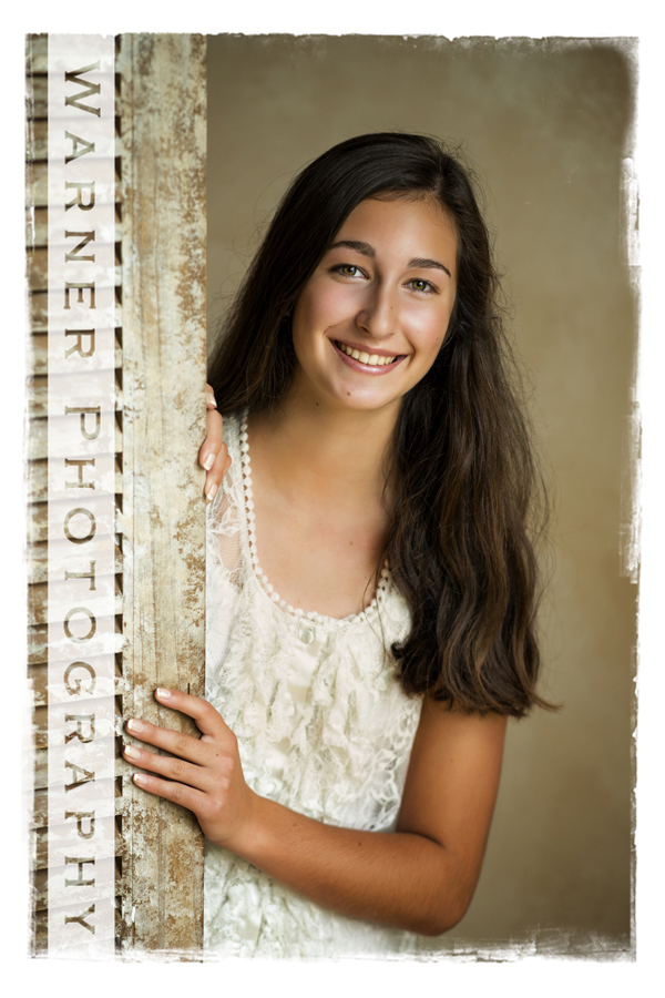 Back to School portrait of Sidney at the Warner Photography Studio