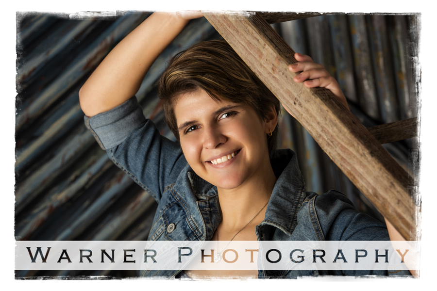 Studio portrait of Dow High School senior Christie