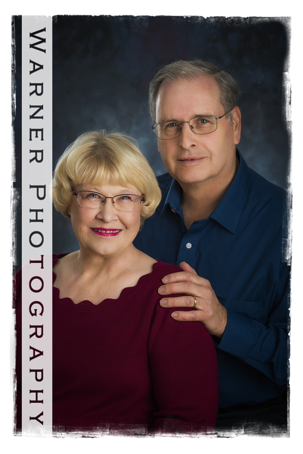 Mary and Edward at the studio for a classic 50th Anniversary portrait