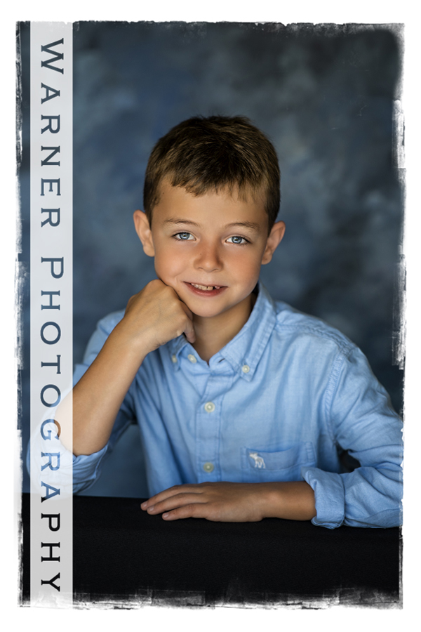 Studio portrait of Dylan for his Back to School session