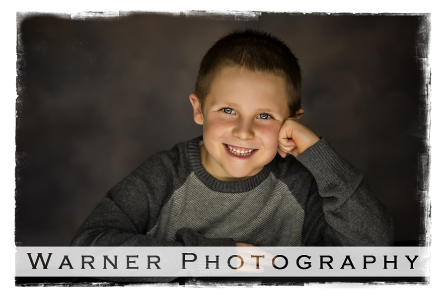 a studio portrait of Raegan for his Back to School session