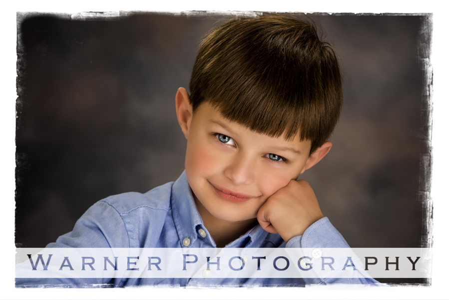 a studio portrait of Daniel for his Back to School session