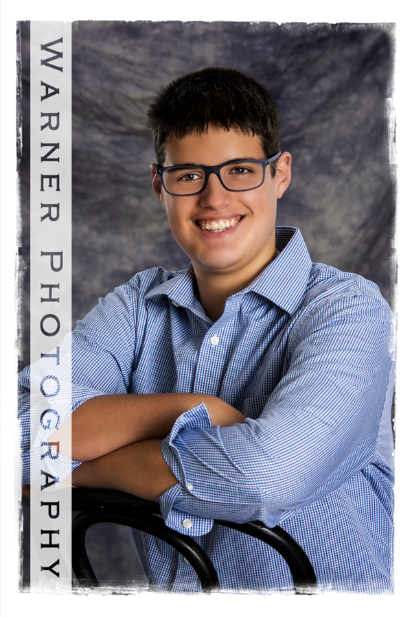 a studio portrait of Will for his Back to School session