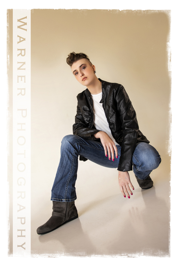 studio portrait of Midland High School senior Lea