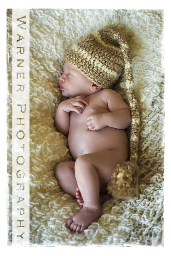 a studio portrait of Oliver for his Newborn session