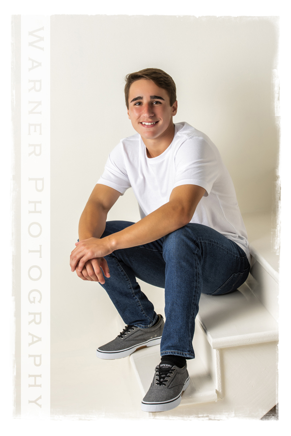 a studio portrait of Bullock Creek High School senior Garrit
