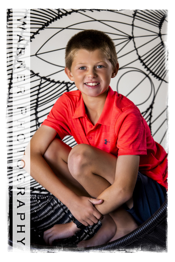 a studio portrait of Ben for his Back to School session