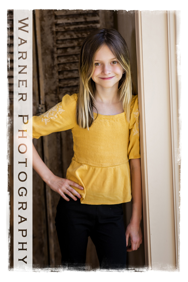 Stduio portait of Kenley for her Back to School session