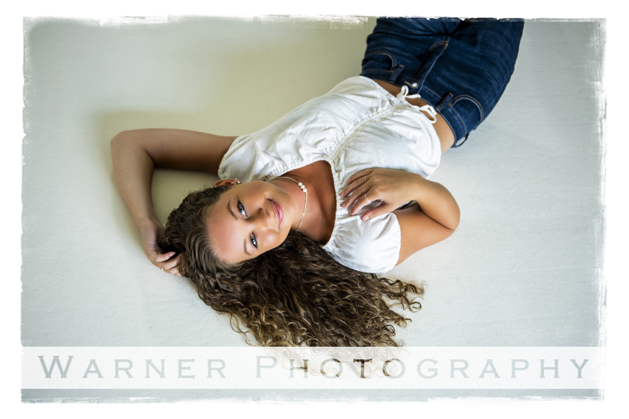 a studio portrait of Midland High School senior Tesa