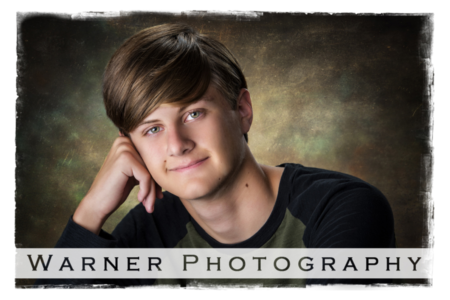 a studio portrait of Midland High School senior Ben