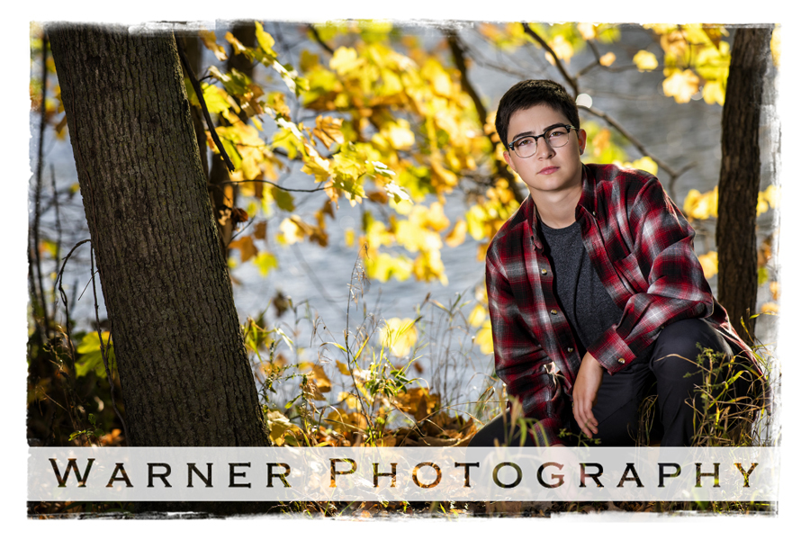 an outdoor portrait of Bullock Creek High School senior Sophie at Chippewa Nature Center