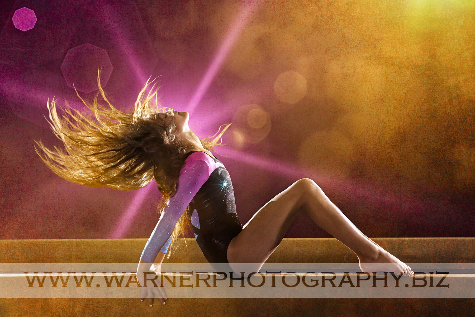 An on location sports portrait of Tayden at MGTC by Warner Photography
