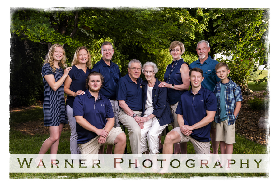 An on location portrait of the Thorson Family on private property by Warner Photography