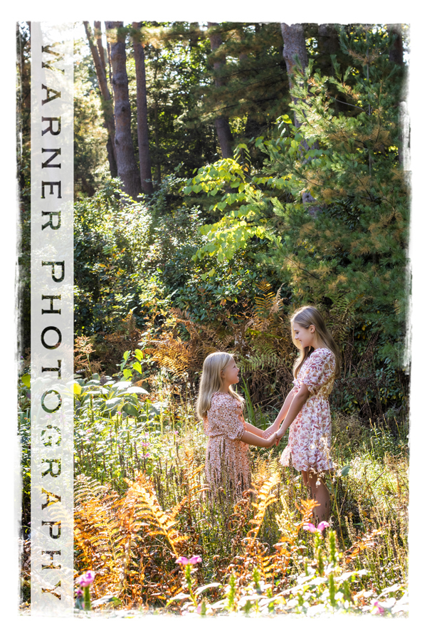 An on location portrait of the Maillette family at Dow Gardens by Warner Photography