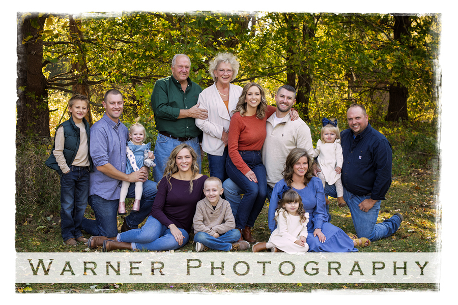 An on location portrait of the Wackerle family at Chppewa Nature Center by Warner Photography