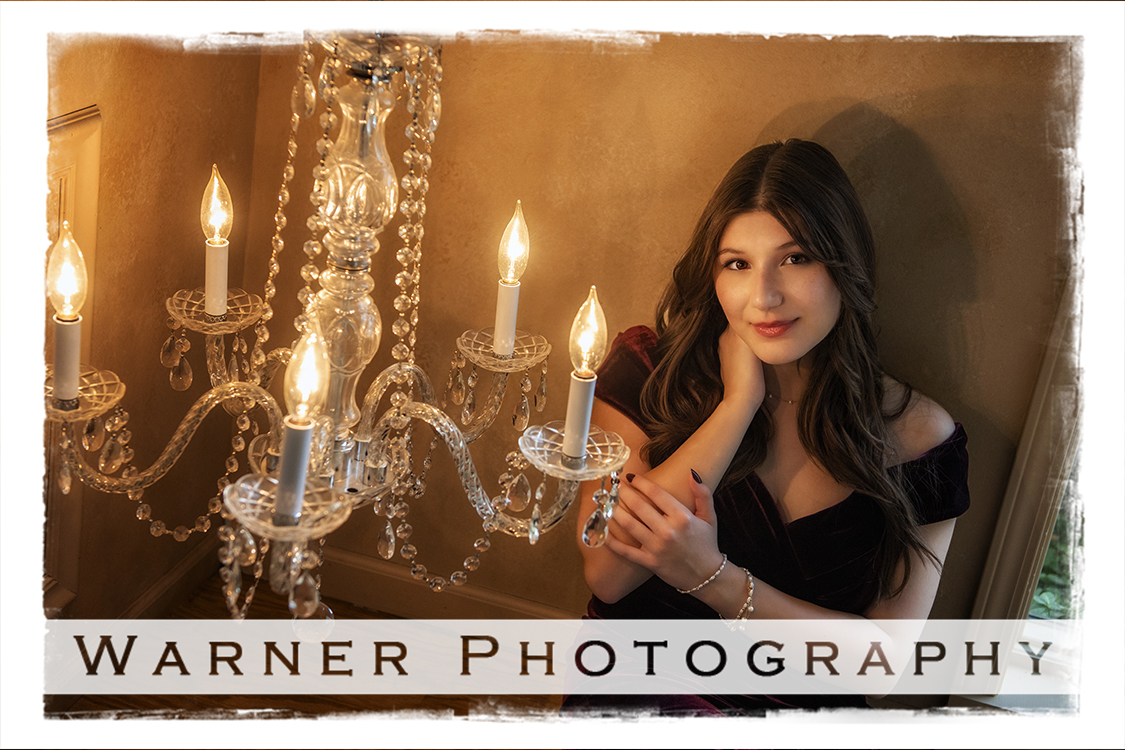 A studio portrait of Freeland High School senior Alaina at the Warner Photography Studio